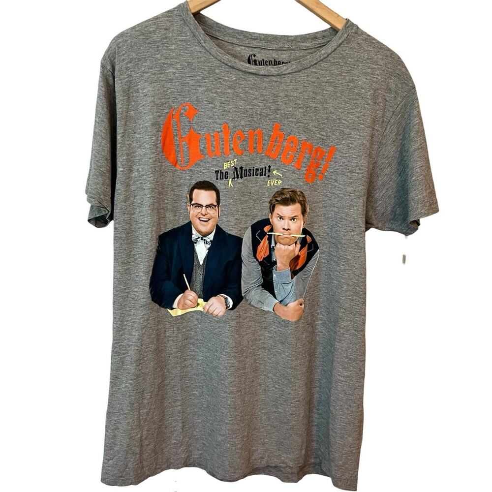 Gutenberg The Musical Broadway Official T-Shirt Large Josh Gad Andrew Rannells